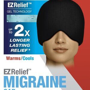Mueller EZ Relief Migraine Cap, Unisex, Cold/Hot, One Size Fits Most, Black